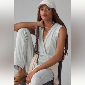 Daily Practice by Anthropologie Landing Jumpsuit - Light Grey